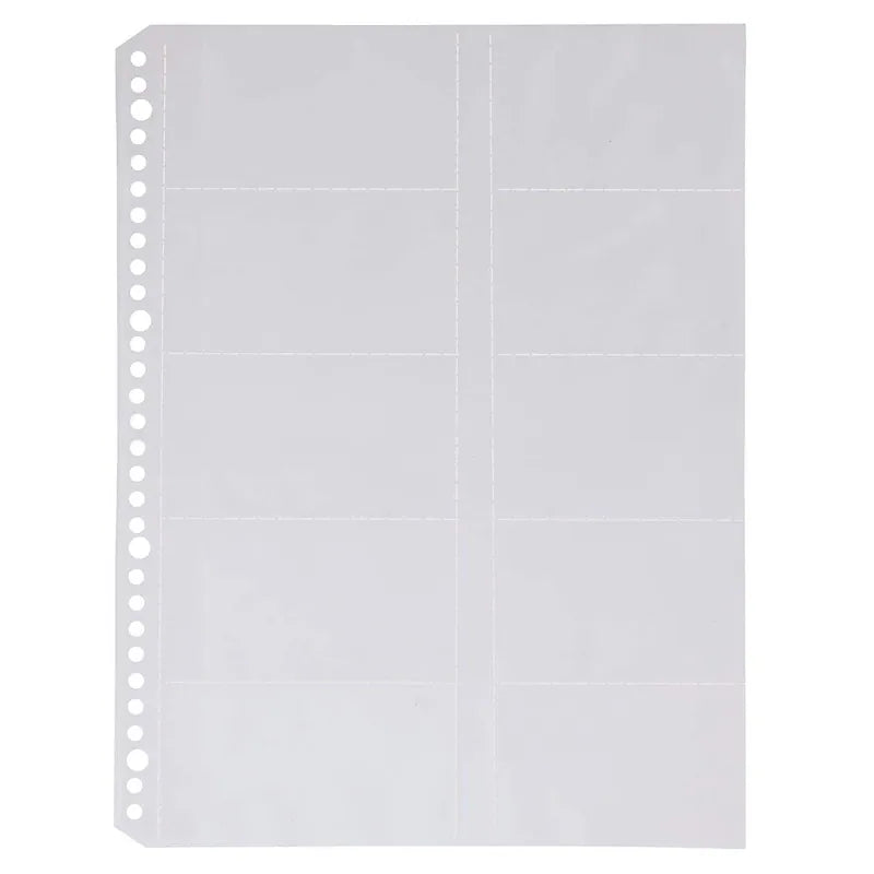 PP Business Card Sleeve Refill — A4 (18 pcs)