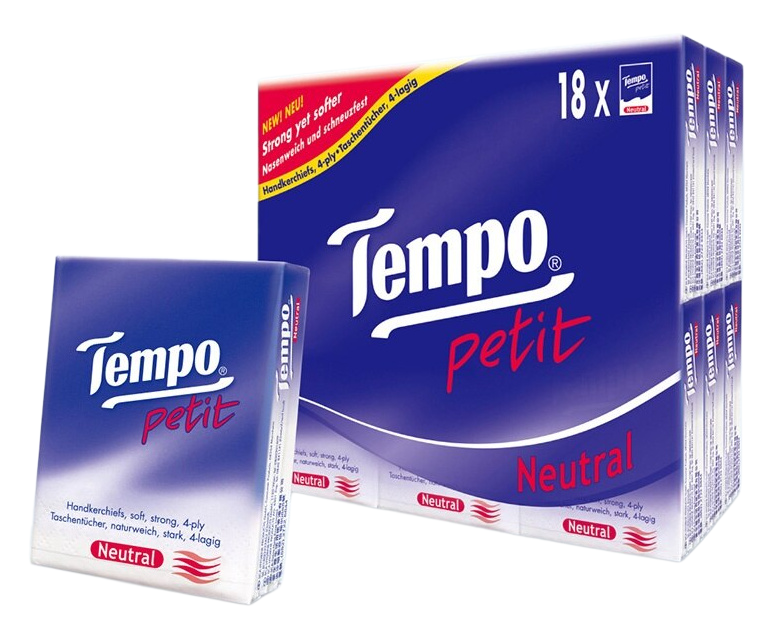 Tempo Petit Pocket Tissues — Single Travel Pack
